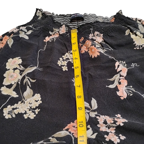 BRANDY MELVILLE | Floral Lightweight Flowy Wide Leg Elastic Waist Pants | SM - L - Picture 6 of 11